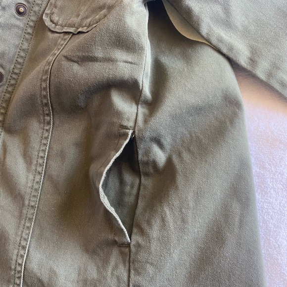 Junk Food Clothing Kids Olive Jacket with Patches xs 100 cotton - Picture 5 of 10